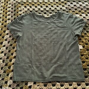 Green crop top
